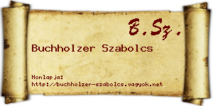 Buchholzer Szabolcs névjegykártya